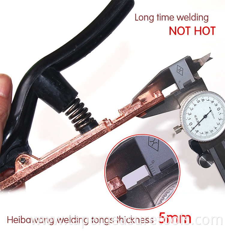 Factory direct pure copper black diamond 1000A welding tongs welding electrode holder